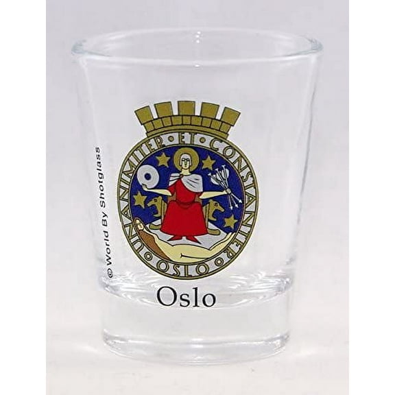 Oslo Norway Coat Of Arms Shot Glass