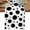 Black White, variant on Yellow Polka Dot Table Runner, Color Point Abstract Art Washable Table Runners for Kitchen Dining Cafe Decor, Dresser Scarf Holiday Decorations 13x36 Inch