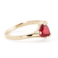 thumbnail image 3 of Galaxy Gold 1 ct 14k Solid Yellow Gold Solitaire Heart-Shaped Ruby Ring - Size 11, 3 of 3