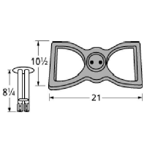 Cast Iron Burner Replacement for Select Broilmaster Gas Grill Models