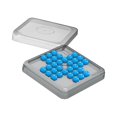 thumbnail image 1 of Bunblic Jeu de Solitaire Traditionnel Classique d'Échecs, Jeu de Réflexion pour Fête Amis, Bleu, 1 of 8