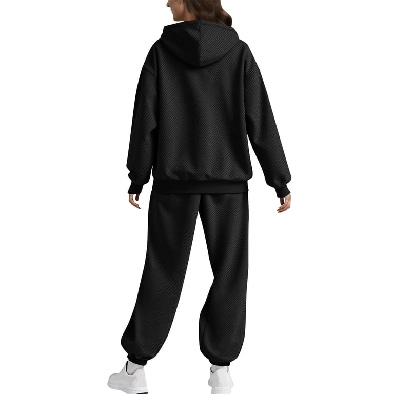 Enjoytime Travel Set Womens Clothing Solid Color Long Sleeve Zip