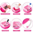 thumbnail image 2 of Makeup Washing Machine,2 Pieces Automatic Mini Washing Machine Toy Brushes Cleaner Device,Electronic Powder Puff Deep Clean Machine Washing Tools,Mini Toy(Black and Pink), 2 of 7