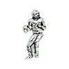 1" x 1.75" Silver-Plated Peel & Press Football Player Icon