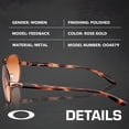 thumbnail image 2 of Oakley OO4079 Feedback Pilot Shaped Non-Polarized Sunglasses for Women - Includes Official Eyewear Kit - Rose Gold Frame with Brown Gradient Lens, 2 of 7