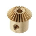 thumbnail image 2 of 0.5 modulus brass bevel gear with 25 , hole diameter of . drive 3mm Hole, 2 of 8