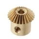 thumbnail image 2 of Módulo de Engranaje de Tornillo (Worm Gear) de de 25 con de Agujero de 3/ 4/ 5 mm Agujero de 3 mm Macarena Engranaje cónico de latón, 2 of 8