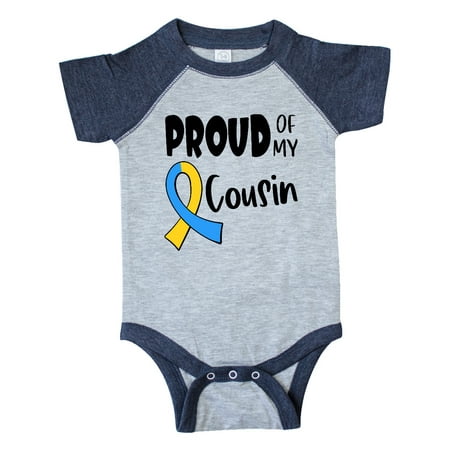 

Inktastic Proud of my Cousin Down Syndrome Awareness Gift Baby Boy or Baby Girl Bodysuit