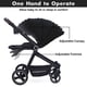 thumbnail image 2 of Yeshouse cochecito plegable para recién nacidos y niños pequeños, respaldo reversible, cesta de almacenamiento, reposapiés y capota ajustables, con portavasos, color negro, ideal para paseo diario, 2 of 7