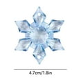 thumbnail image 3 of Bfogop Winter Acrylic Snowflake Ornaments 3D Snowflake Crystals Gems Christmas Xmas Pendant DIY Crafts Hanging Christmas Tree Pendant Decor for Winter Party Favors Supplies 2Inch, 3 of 6