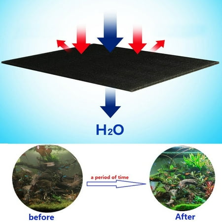 Fish Tank Filter Biochemical Sponge Aquarium Black Cotton Foam Allowing Colonization of Nitrifying