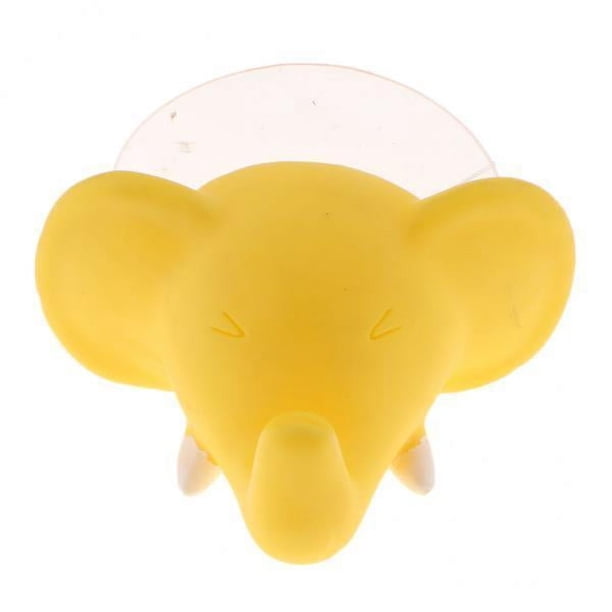 6xCute Animal de Dibujos Animados Forma Soporte para Cepillo de Dientes Toallero Ganchos Amarillo 4 piezas
