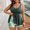 Black, variant on NTACZA Tankini Swimsuits for Women Plus Size Tummy Control Two Piece Swim Dress High Waist Swimming Pool Tropical Beach Push-Up Size XXL