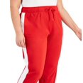 thumbnail image 2 of ID Ideology Women's Racing Stripe Joggers Red Size 3X, 2 of 3