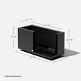 thumbnail image 4 of Veradek Block Series Long Box Small 25" Plastic Planter - Black, 4 of 12