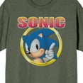 thumbnail image 6 of Sonic the Hedgehog Distressed Art Men's Monterrey Sage Short Sleeve Tee-Large, 6 of 7