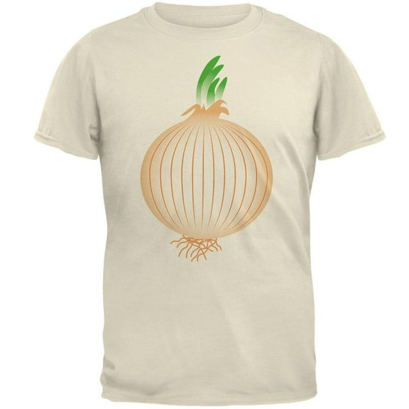 Halloween Vegetable Yellow Onion Costume Mens T Shirt Natural MD