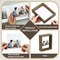 thumbnail image 4 of Floating Frame, 12 x 8 Inch Natural Wood Picture Frame for Pressed Flowers, 4 of 6