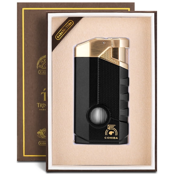 Cigar Lighter Cigarette Lighter Portable Large Diameter Smoke Tank Windproof Direct Punch Multifunctional Lighter Gift Box