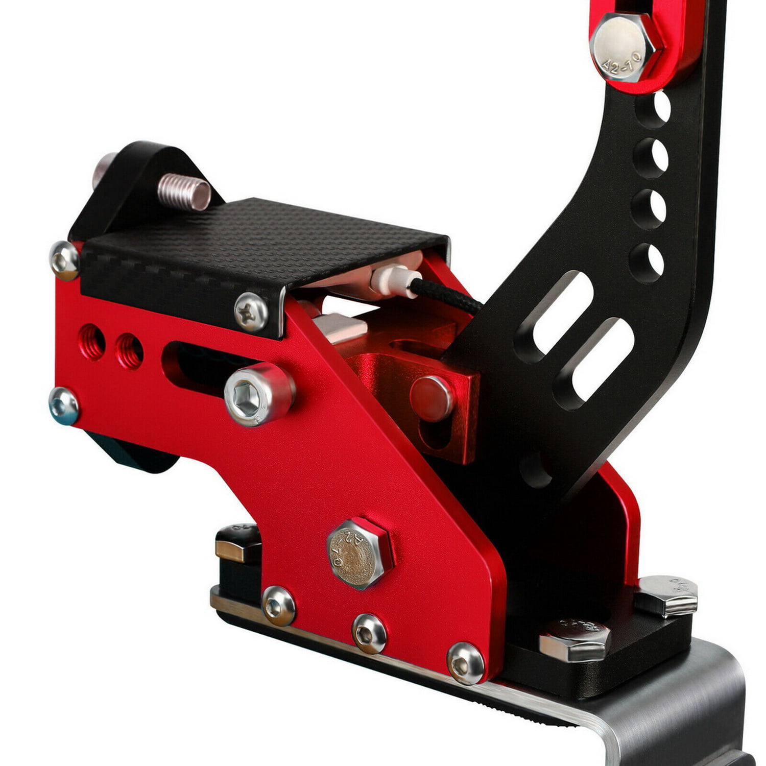 Universal 14Bit USB Handbrake PC Windows Professional Drift Racing Games  Simulate Linear Handbrake For Logitech G20 G27 G29 G290 Steering Wheel(Red)  