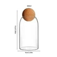 thumbnail image 3 of WNEXOPE Glass Storage Jars with Airtight Wooden Lid: Clear Candy Jar for Tea, Coffee, Spices, and Candy, 3 of 9