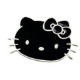 thumbnail image 5 of Accesorios de aleación con dibujos animados de Hello Kitty rosa para niños, divertidos, para teléfono, con parche grande en blanco y negro, 5 of 5