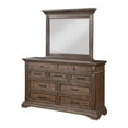 thumbnail image 5 of New Classic Mar Vista 4-Piece Wood Queen Bedroom Set with Nightstand in Walnut, 5 of 7
