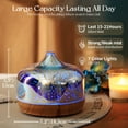 thumbnail image 5 of Porseme 500ml Essential Oil Diffuser 3D Silver Glass Aromatherapy Ultrasonic Humidifier Waterless- Auto off with Timer Setting, 5 of 7