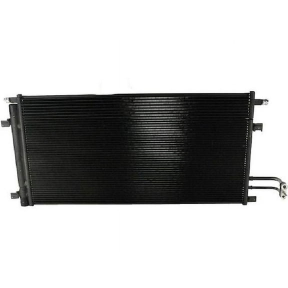 A/C Condenser - with Built in Trans Cooler - Compatible with 2015 - 2019 GMC Yukon XL 5.3L 6.2L V8 with Automatic Transmission 2016 2017 2018