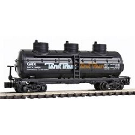 Three Dome Tank Car - Tank Train 3 Dome N Scale Train Car