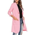 thumbnail image 3 of Seyurigaoka Women's Suit Coat Girls Solid Color Lapel Jacket Pocket Outwear, 3 of 9