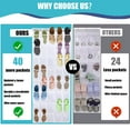thumbnail image 6 of Retrocular 40 Pockets Over the Door Shoe Organizer, Hanging Mesh Pockets Shoe Rack Storage Closet Organizer, White, 6 of 6