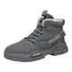 thumbnail image 1 of Botas Trabajo Forrado De Piel Hombres Zapatos Altos Ligeros Con Cordones (44) Gris, 1 of 9
