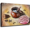 thumbnail image 1 of Arte Mural: Café Mexicano con Pan Dulce, Decoración para Cocina y Restaurantes, 1 of 5