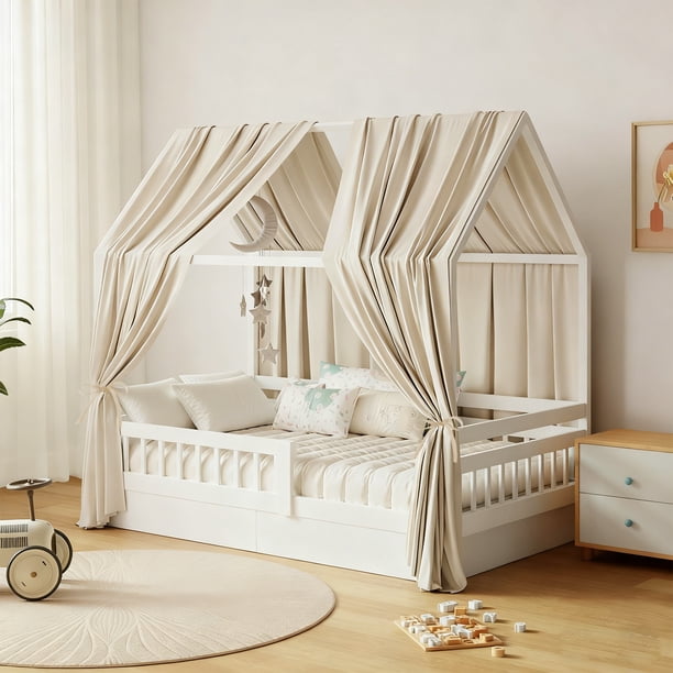 Dosel para litera Dosel para litera de muselina de 1/2 piezas, dosel de tela para literas adecuado para dosel de cama, decoración de dormitorio