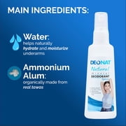 Deonat Mineral Deodorant Underarm Spray 100ml (Natural)