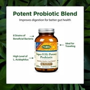 Flora - Super 8 Hi Potency Probiotics - Healthy & Digestive Balance - for Men & Women - 42 Billion CFU, Raw, Gluten Free - Up to 2 Month Supply, 60 Count