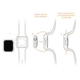 thumbnail image 6 of Tory Burch T Monogram TBS0117 White Silicone 41MM Apple Womens Watch Band, 6 of 7