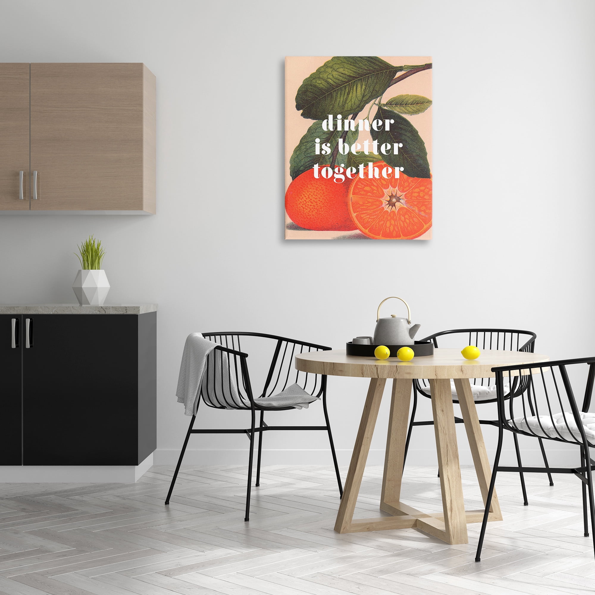 Stupell Industries Dinner Better Together Food & Beverage Painting Gallery Wrapped Canvas Art Print Wall Art, 30 x 40