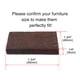 thumbnail image 2 of Almohadillas de fieltro de 4pcs cuadradas de 1 3/4" autoadhesivas para patas de muebles, 2 of 7