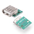 thumbnail image 4 of Pins Labelled On PDB USB Female Breakout Board, Vbus, D+, D- And Gnd USB Type A Breakout Board, For Breadboard Design DIY USB Power Supply, 4 of 8