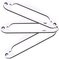 thumbnail image 3 of Miangastore Guitar Pickup Ring Replacement Metal White 3Pcs, 3 of 9