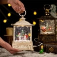thumbnail image 5 of Christmas Snow Globe Lantern Musical, Snow Globes USB&Battery Powered Rotating Glittering Water With Timer Vintage Christmas Decorations Home Decor Gifts, 5 of 9