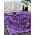 thumbnail image 3 of Ahgly Company Machine Washable Indoor Rectangle Transitional Bright Purple Area Rugs, 5' x 7', 3 of 7