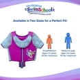 thumbnail image 4 of Chaleco de Natación Swimschool Rosa y Aguamarina con Mangas y Correa Ajustable, 4 of 8