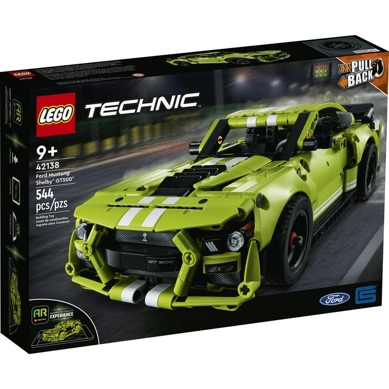 forholdsord Kaptajn brie flyde over LEGO Technic Ford Mustang Shelby GT500 Building Set 42138 - Pull Back Drag  Race Toy Car Model Kit, Featuring AR App for Fast Action Play, Great Gift  for Boys, Girls, and Teens