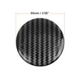 thumbnail image 4 of 4pcs 65mm Car Auto Wheel Center Hub Cap Sticker Carbon Fiber Style Decal Emblem Badge Clear Resin, 4 of 4