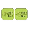 thumbnail image 7 of Kll Summer Time Windshield Sun Shade 2-Piece Foldable Car Front Window Sunshade For Most Sedans Suv Truck - Auto Sun Blocker Visor Protector Blocks Max Uv Rays - Small, 7 of 7