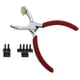 thumbnail image 1 of Alicates Manuales De Costura Para Agujeros De Cuero, Giratorios Y Silenciosos, De 4Mm, Paso De 4Mm, 2/4 Dientes, Herramienta Artesanal De Cuero Para Cinturones, Monederos, Correas De Reloj Kearding HA023479-00, 1 of 7