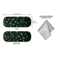 thumbnail image 2 of WIRESTER Durable Hard Clamshell Eyeglass Case with Microfiber Cloth - Shamrock Clover Leaves, 2 of 6